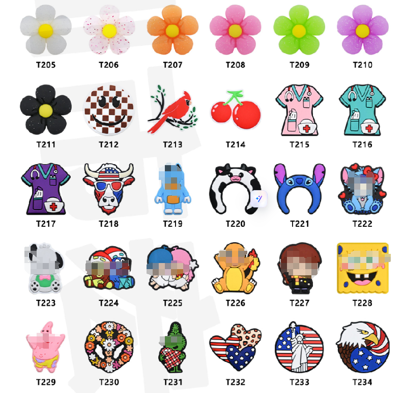 Wholesale 10pcs/pack Cartoon Animalscartoon Animals 2D Silicone Beads